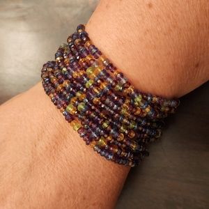 Multi strand tourmaline bracelet (one of a kind)